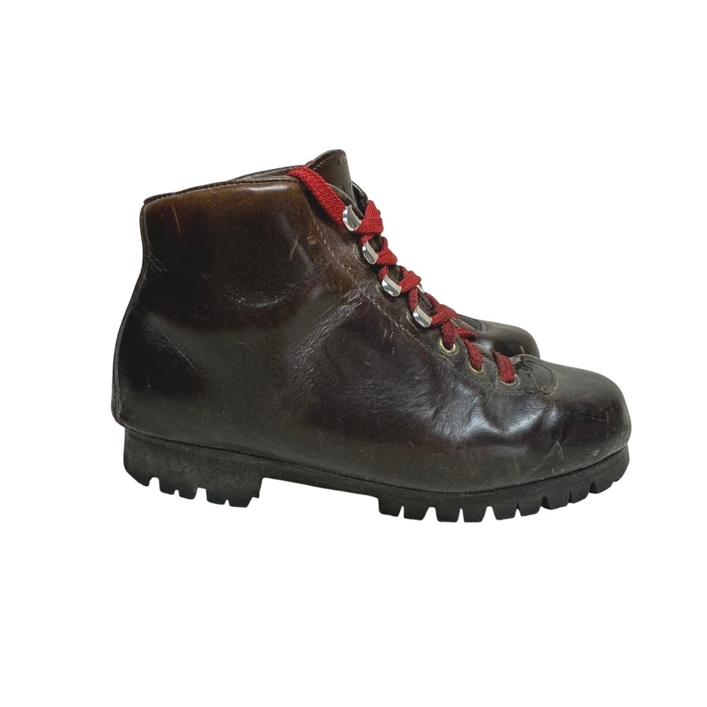 Vintage Raichle Swiss Austria Leather‎ Mountaineering Hiking Boots Womens 8.5/9